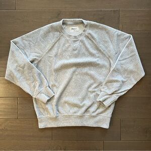 Aritzia Wilfred Free Emery Sweater in Heather Light Grey